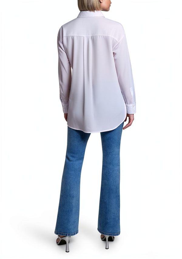 Karl Lagerfeld Paris Womens Button Down Shirt White-3