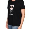 Karl Lagerfeld Paris Womens T-Shirt Black Flattering Fit-2