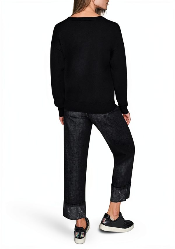 Karl Lagerfeld Paris Womens Pullover Sweater Casual Luxury-3