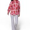 Karl Lagerfeld Paris Womens Button Down Shirt Parfait Multi-1