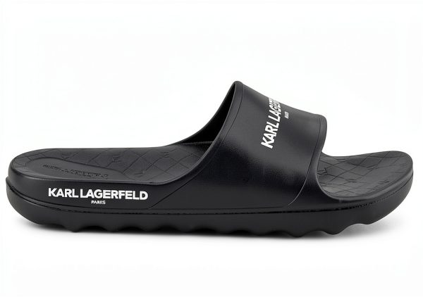 Karl Lagerfeld Paris Mens Sandals Logo Print Pool Slide-4