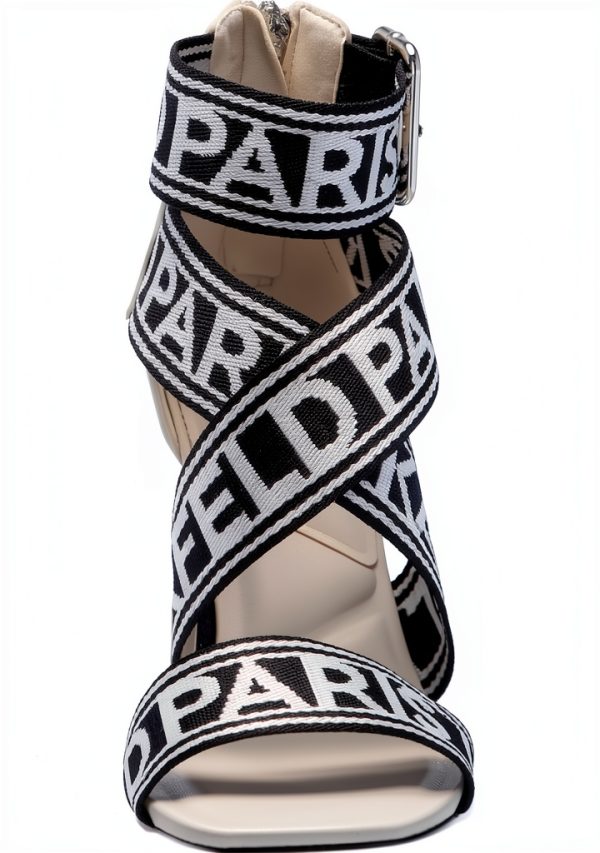 Karl Lagerfeld Paris Strappy Sandals Women Heels Fashion-1