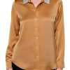 Karl Lagerfeld Paris Womens Button Down Shirt Travel Fit-0