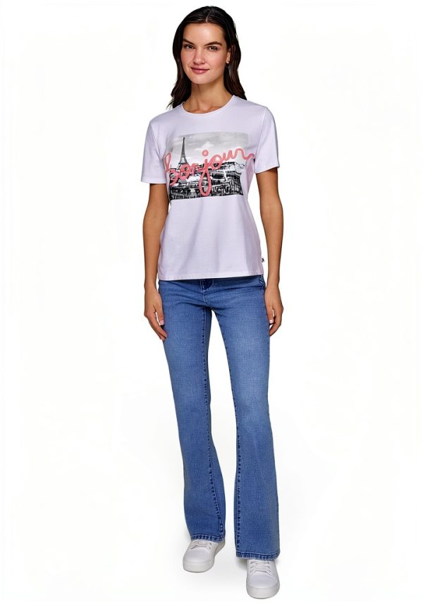 Karl Lagerfeld Paris Womens T-Shirt Flattering Fit Versatile-1