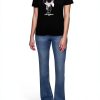 Karl Lagerfeld Paris Womens T-Shirt Black Flattering Fit-1