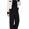 Karl Lagerfeld Paris Womens Pullover Sweater Black White-2