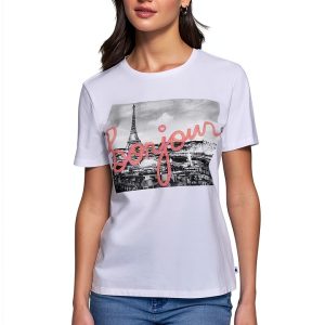 Karl Lagerfeld Paris Womens T-Shirt Flattering Fit Versatile-0