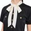 Karl Lagerfeld Paris Womens Dress Short Sleeve Silky Crepe-4