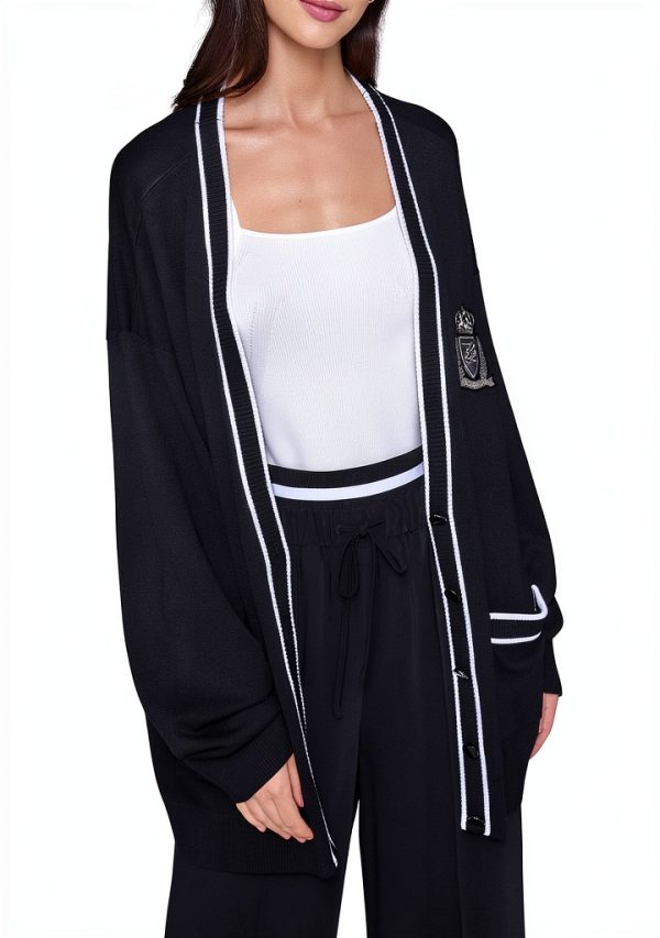 Karl Lagerfeld Paris Womens Pullover Sweater Black Soft-5