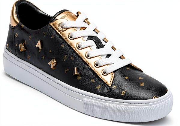 Karl Lagerfeld Paris Womens Fashion Sneakers Platform Lace-0