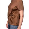 Karl Lagerfeld Paris Womens Work Shirt Vicuna Color-2