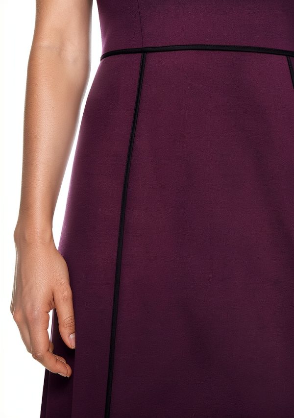Karl Lagerfeld Paris Sleeveless Scuba Crepe Midi Dress-6