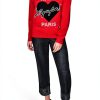 Karl Lagerfeld Paris Womens Sweater Admiral Red Versatile-1