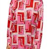 Karl Lagerfeld Paris Womens Button Down Shirt Parfait Multi-0