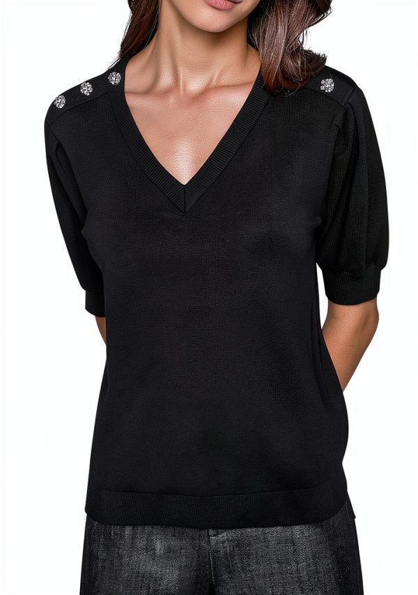 Karl Lagerfeld Paris Womens Sweater Casual Luxury Versatile-0