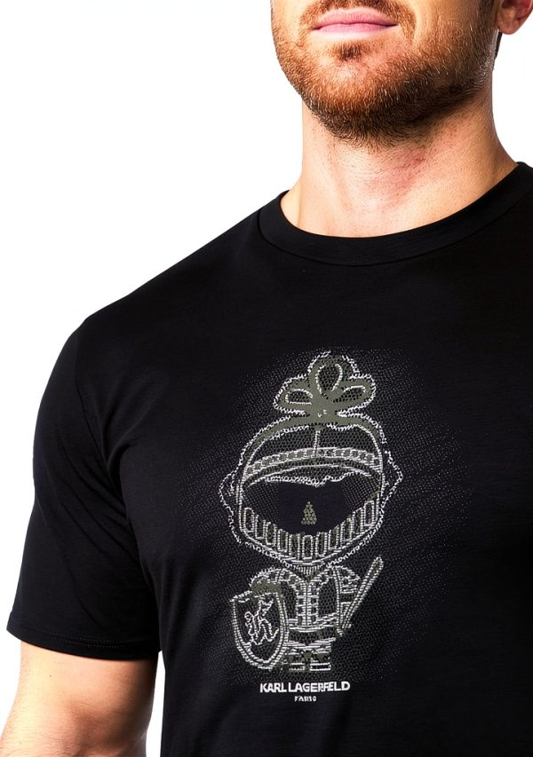 Karl Lagerfeld Paris Mens T-Shirt Graphic Design Relaxed Fit-2