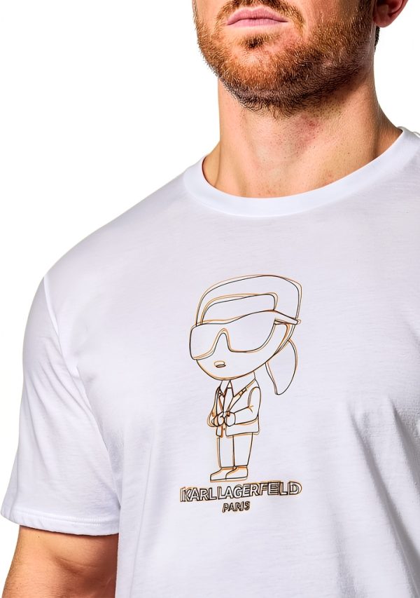 Karl Lagerfeld Paris Mens T-Shirt Graphic Design Relaxed Fit-2