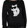 Karl Lagerfeld Paris Womens Pullover Sweater Casual Luxury-0