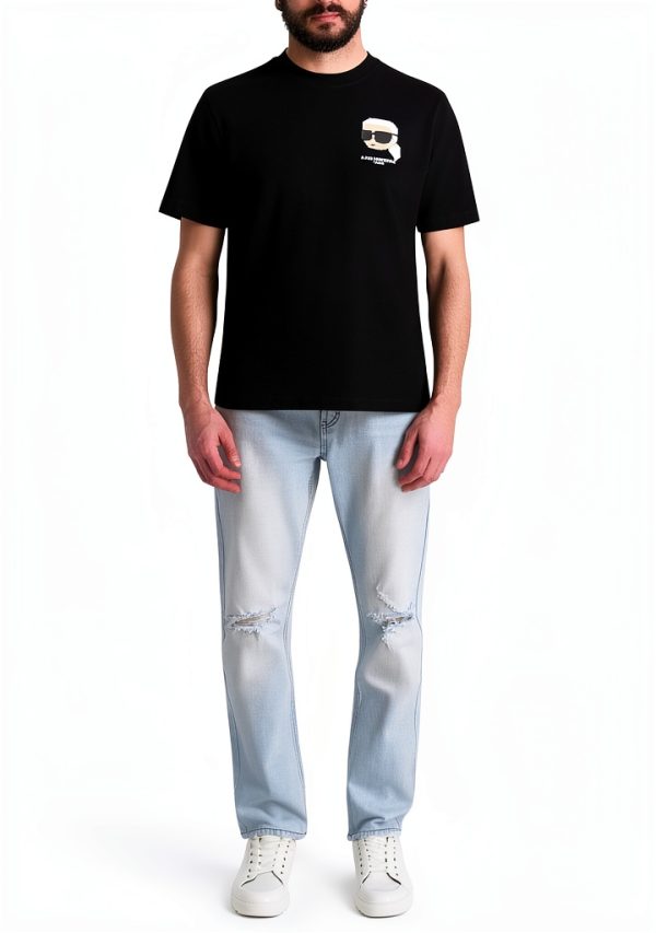 Karl Lagerfeld Paris Mens T-Shirt Graphic Design Casual-1