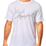 Karl Lagerfeld Mens T-Shirt Embroidered Crewneck Short-0
