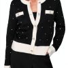 Karl Lagerfeld Paris Womens Pullover Sweater Black Soft-0