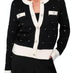 Karl Lagerfeld Paris Womens Pullover Sweater Black Soft-0