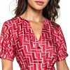 Karl Lagerfeld Paris Midi Dress Hanky Hem Puffed Sleeve-3