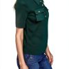 Karl Lagerfeld Paris Womens Sweater Rain Forest Color Large-2