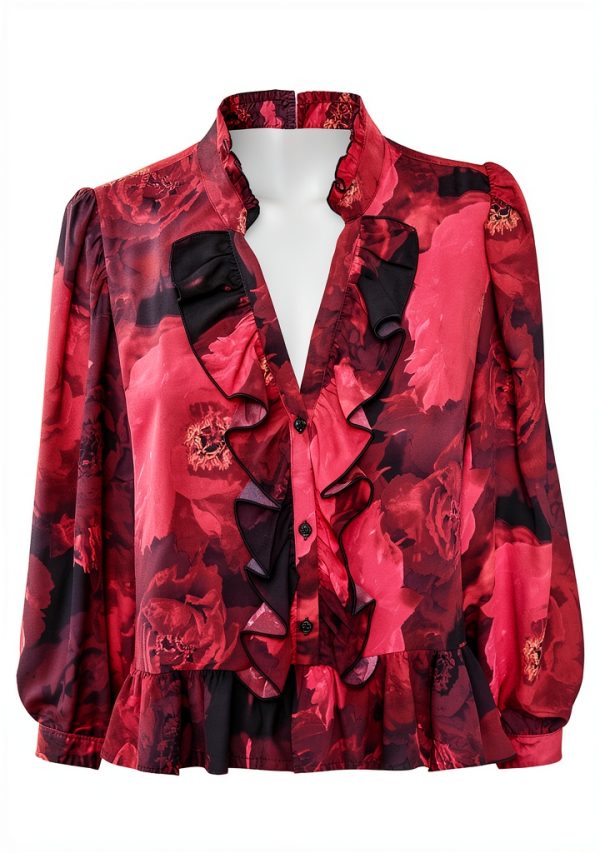 Karl Lagerfeld Paris Womens Shirt Flattering Fit Versatile-3