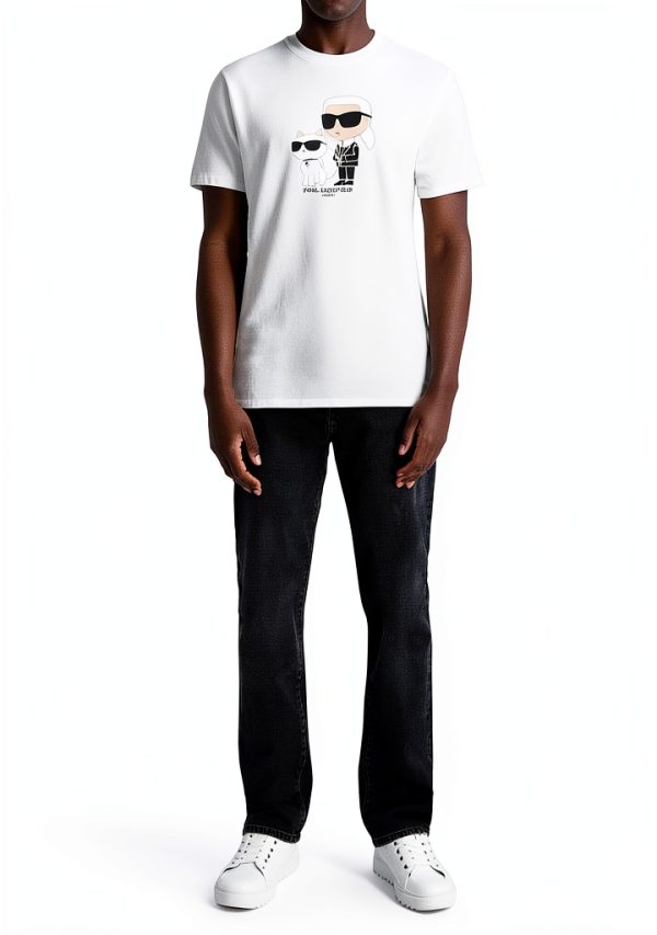 Karl Lagerfeld Paris Mens T-Shirt Graphic Design Casual-1