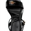 Karl Lagerfeld Paris Platform Sandal Women Gold Black White-2