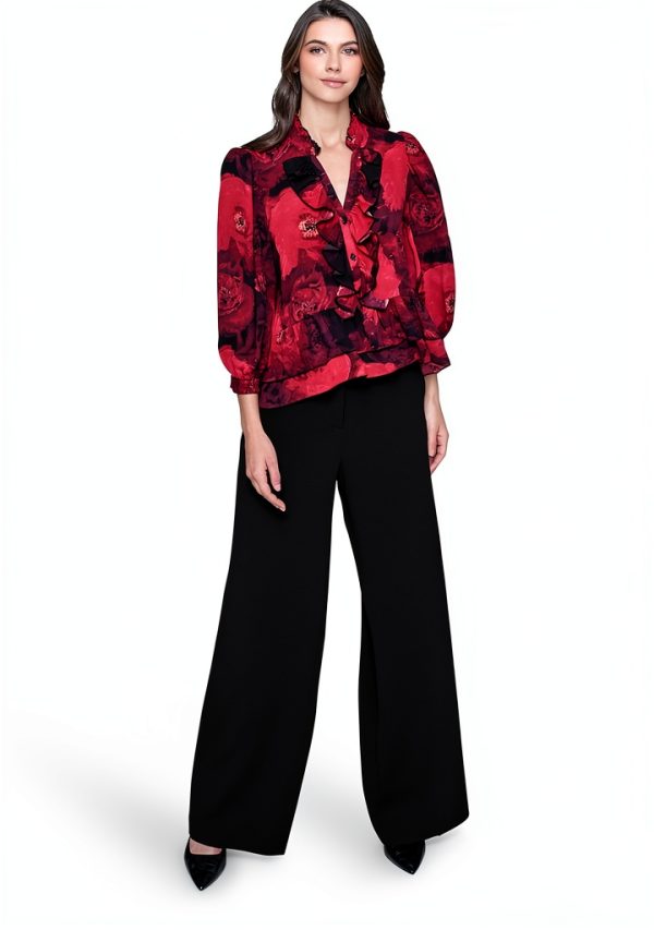 Karl Lagerfeld Paris Womens Shirt Flattering Fit Versatile-1