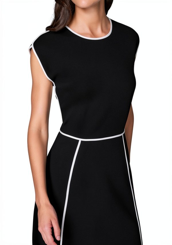 Karl Lagerfeld Paris Womens Wear to Work Midi Dress-1