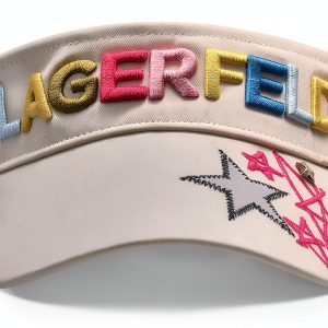 Karl Lagerfeld Paris Womens Cap White Black Fashion-0