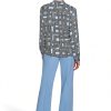 Karl Lagerfeld Paris Blouse Long Sleeve Soft Suiting Womens-3