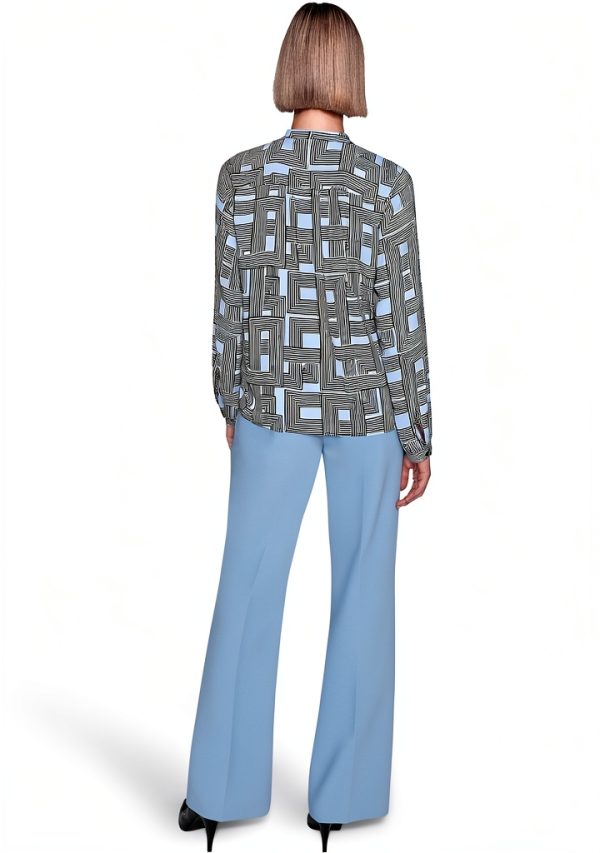 Karl Lagerfeld Paris Blouse Long Sleeve Soft Suiting Womens-3