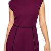 Karl Lagerfeld Paris Sleeveless Scuba Crepe Midi Dress-1