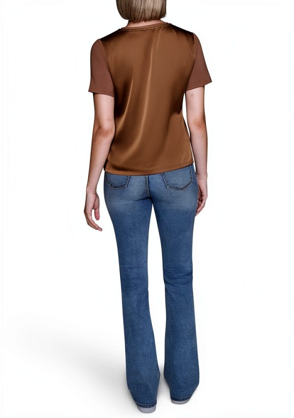 Karl Lagerfeld Paris Womens Work Shirt Vicuna Color-3