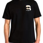 Karl Lagerfeld Paris Mens T-Shirt Graphic Design Casual-0