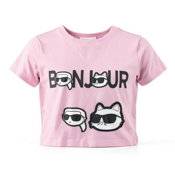Karl Lagerfeld Paris Womens Sweatshirt Prism Pink Versatile-4