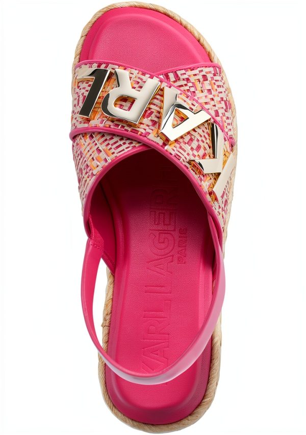 Karl Lagerfeld Paris Womens Slide Sandals Cushioned Insole-1