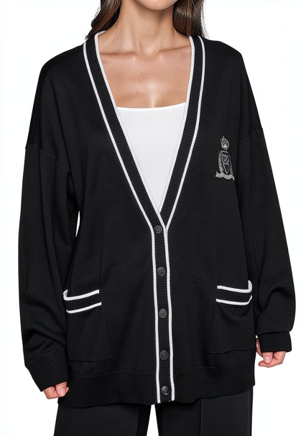 Karl Lagerfeld Paris Womens Pullover Sweater Black Soft-0