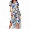 Karl Lagerfeld Paris Womens Dress Silky Crepe Tie Belt-1