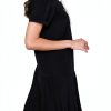 Karl Lagerfeld Paris Womens Dress Short Sleeve Silky Crepe-2