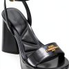 Karl Lagerfeld Paris Platform Sandal Women Gold Black White-0