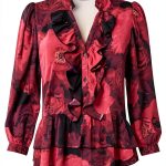Karl Lagerfeld Paris Womens Shirt Flattering Fit Versatile-0