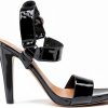 Karl Lagerfeld Paris Womens Heeled Sandals High Ankle Strap-5