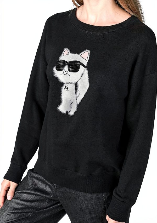 Karl Lagerfeld Paris Womens Pullover Sweater Casual Luxury-2