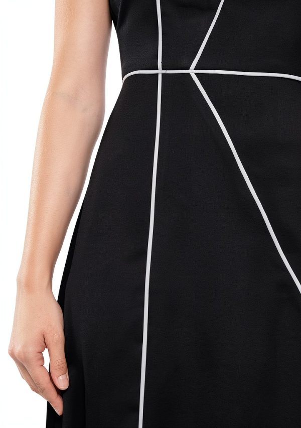 Karl Lagerfeld Paris Womens Wear to Work Midi Dress-5