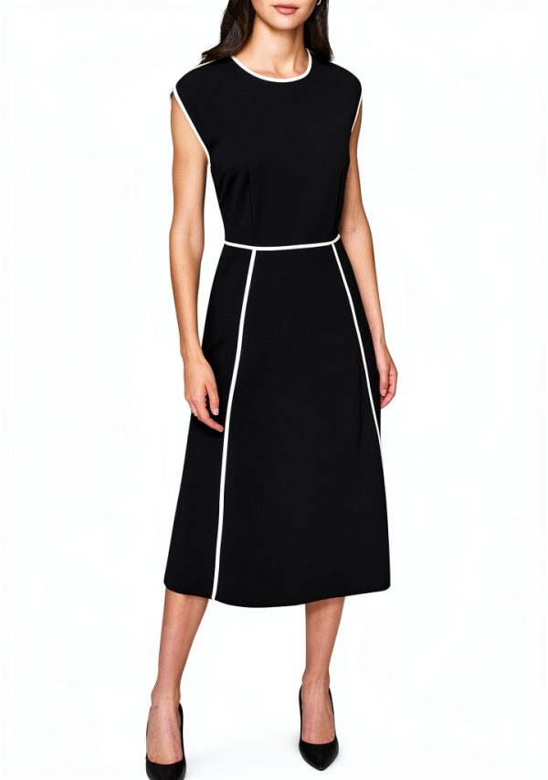 Karl Lagerfeld Paris Womens Wear to Work Midi Dress-0